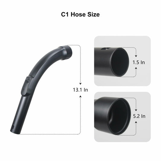 Generic Vacuum Hose for Miele Compact C1 C2 C3 S4 Black 13.1in 1 Pack