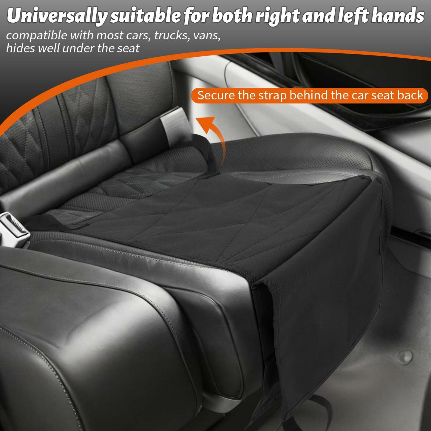 SmoothNovelty 2 Pcs Tactical Car Gun Holsters with Pocket Cover Adjustable Strap