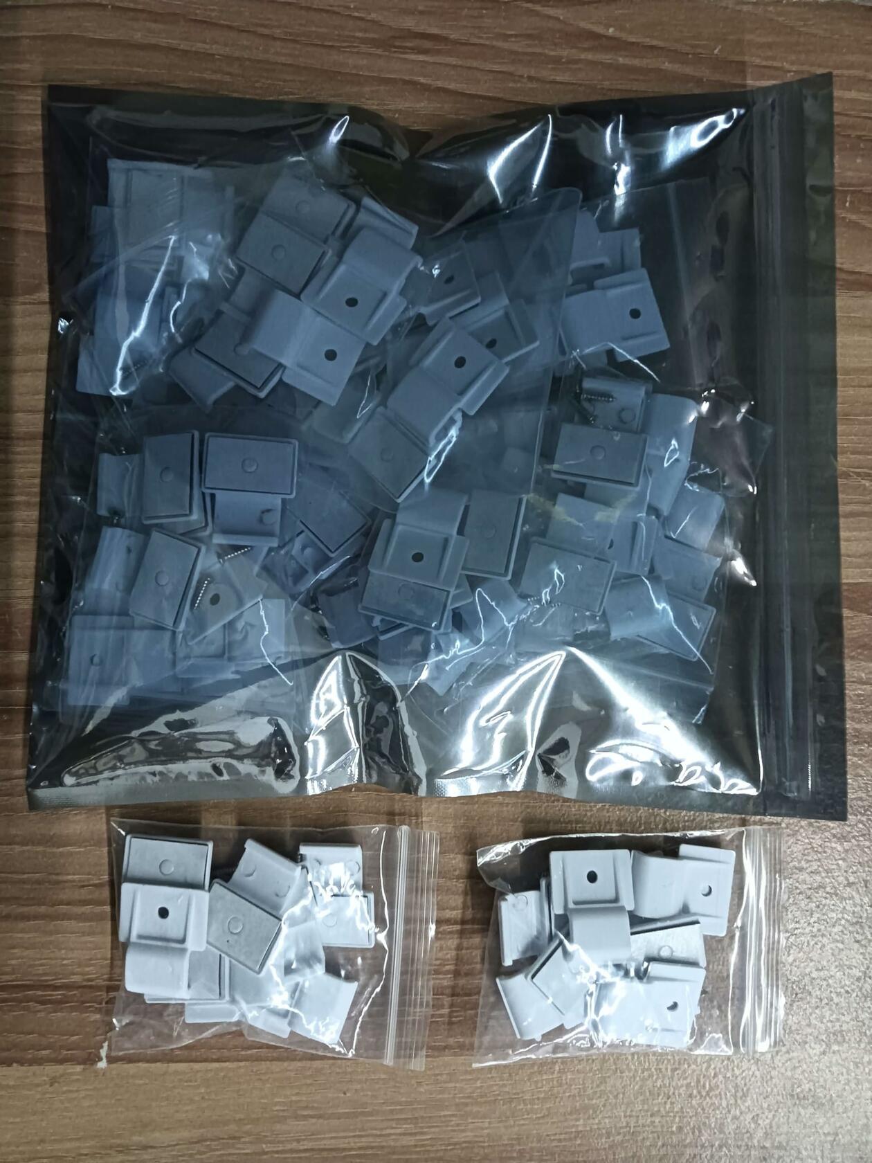 Rxment Govee Mounting Clips for 8-10mm LED Strip Lights White 100 Pack