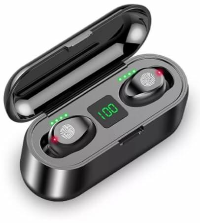 Generic Mini F9 TWS Bluetooth Earphones IPX5 Waterproof Touch Black