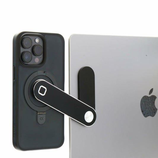 TechLok SideEye Phone Mount Magnetic Holder for Laptop Smartphone Silver