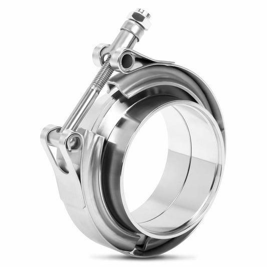 ZEHCLP V Band Clamp 304 Stainless Steel Butt Joint 2.0 inch Silver 2 pcs