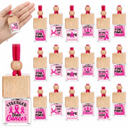 Timtin 20pcs Pink Breast Cancer Awareness Car Air Freshener Ribbon