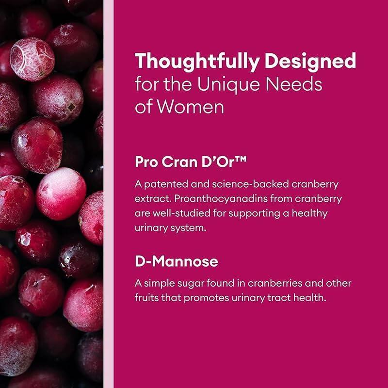 BestBy03/26 TLOPPG Women Probiotics 50B CFU Organic Cranberry 30 Capsules