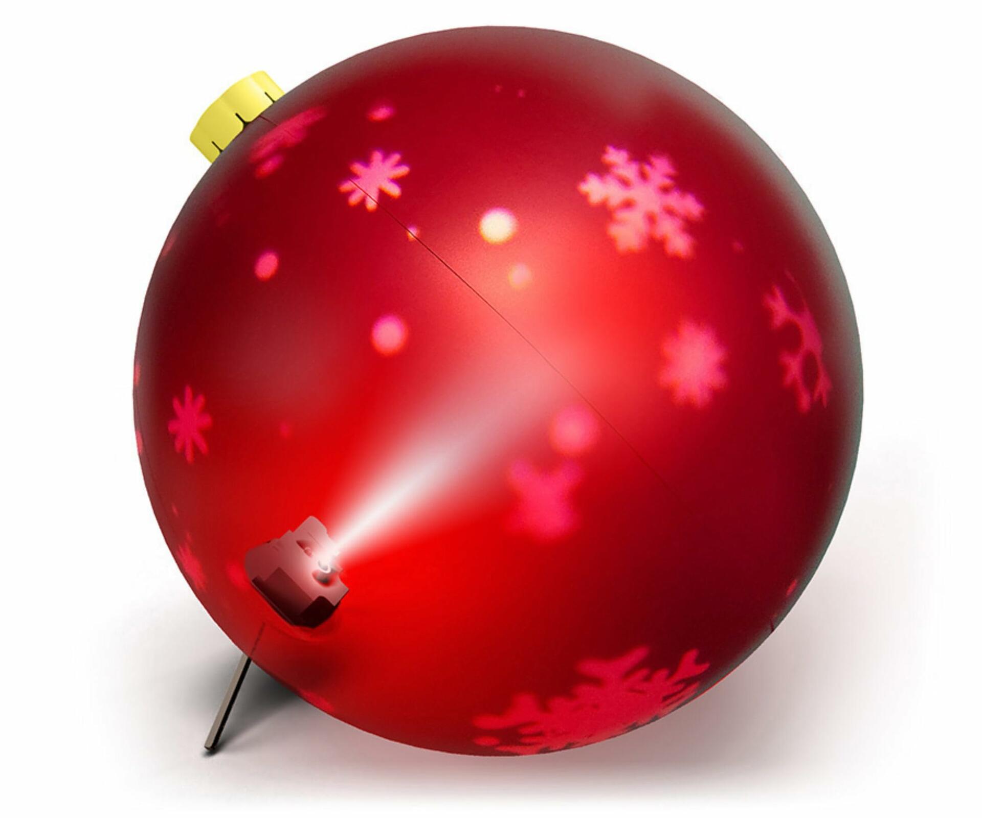ANIMAT3D Mr. Chill 24in Red Inflatable Animated Christmas Ornament with Pump