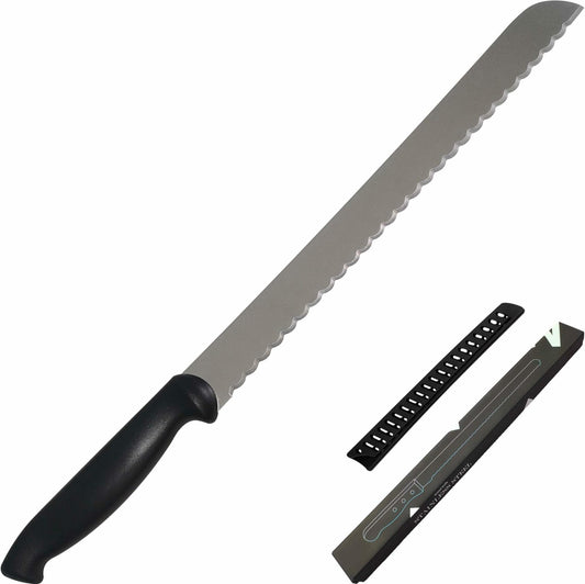 LiinkBeauty Stainless Steel Bread Knife 10-Inch Silver Small