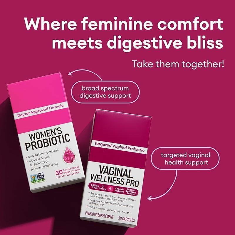 BestBy03/26 TLOPPG Women Probiotics 50B CFU Organic Cranberry 30 Capsules