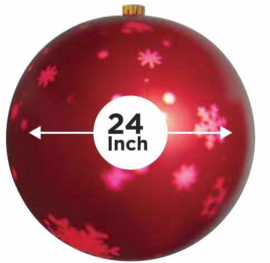 ANIMAT3D Mr. Chill 24in Red Inflatable Animated Christmas Ornament with Pump