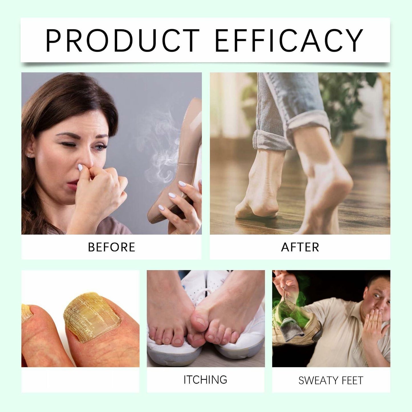 Generic Foot Sanitizer Spray with Tea Tree Oil Clear 1PCS