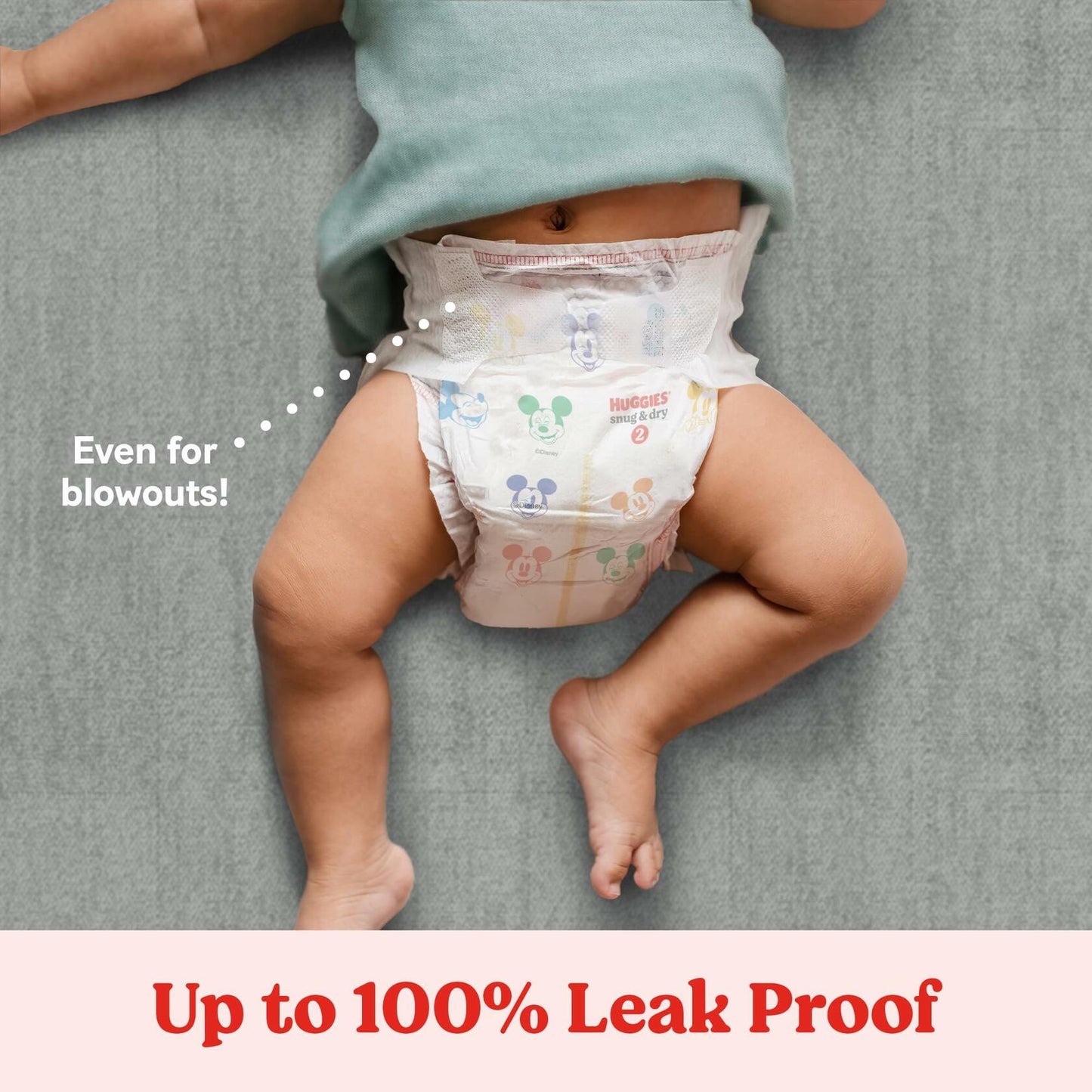 Huggies Snug & Dry Diapers 100 Count Size 2 (12-18 lbs)