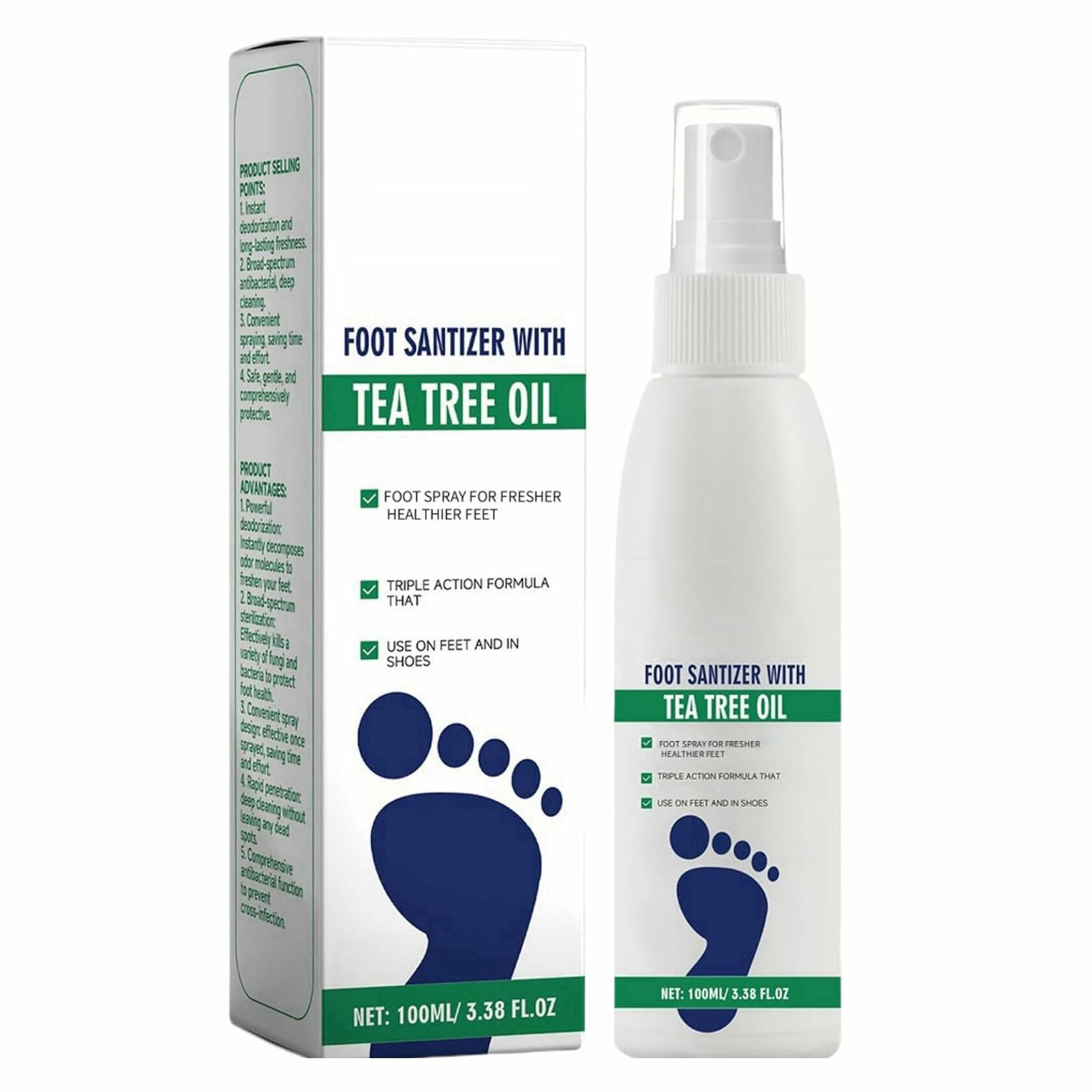 Generic Foot Sanitizer Spray with Tea Tree Oil Clear 1PCS