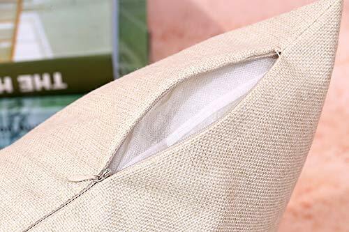 Awowee Flax Throw Pillow Cover Blue Winter Landscape 16x16 Cotton Linen