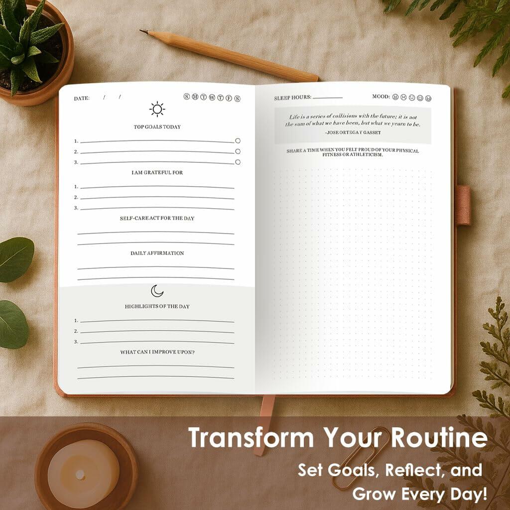 91-Day Self-Care Journal Guided Wellness Gratitude Planner Mental Health