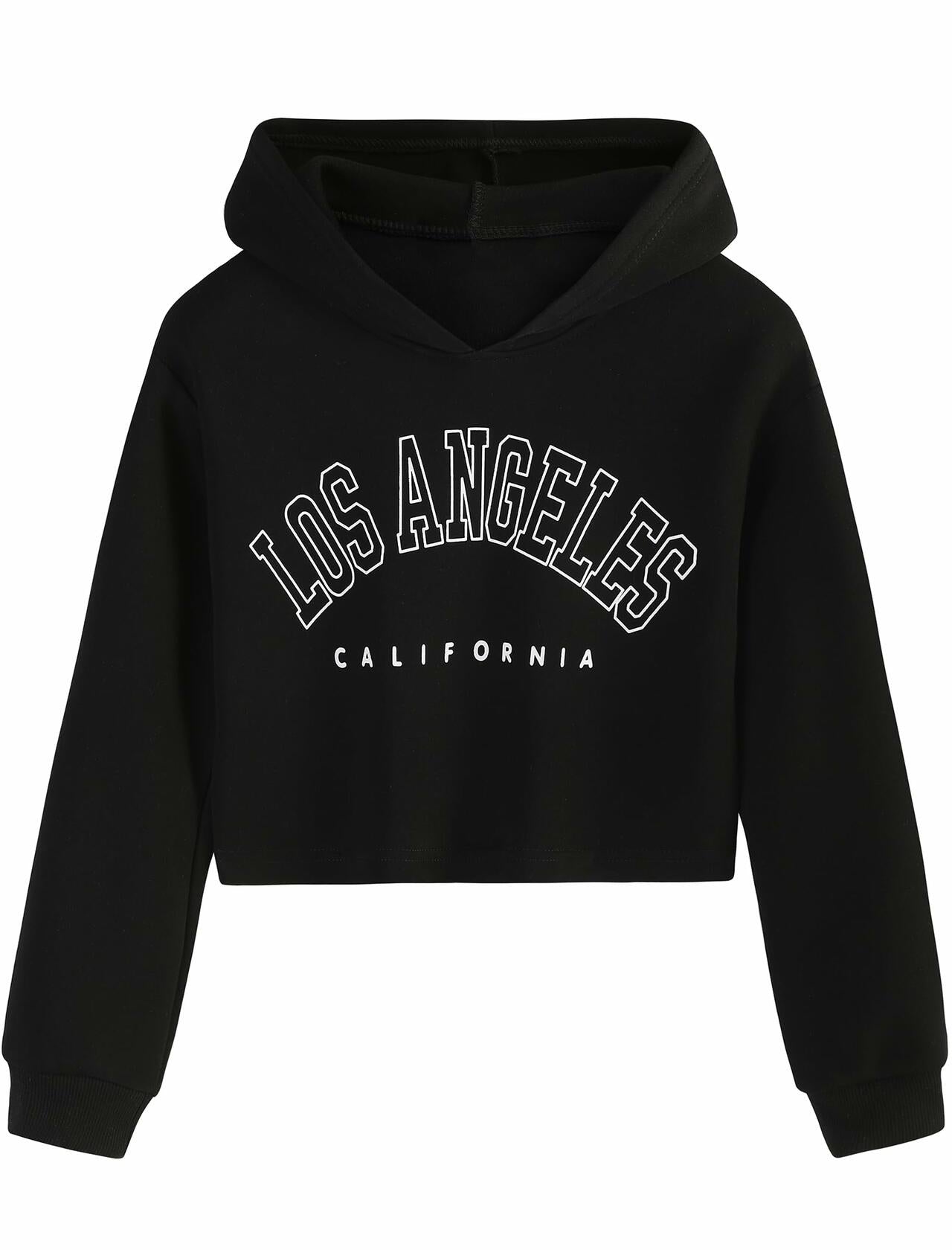 EXARUS Girls Kitty Print Sweatshirt Crew Neck Long Sleeve Khaki Size 12Y