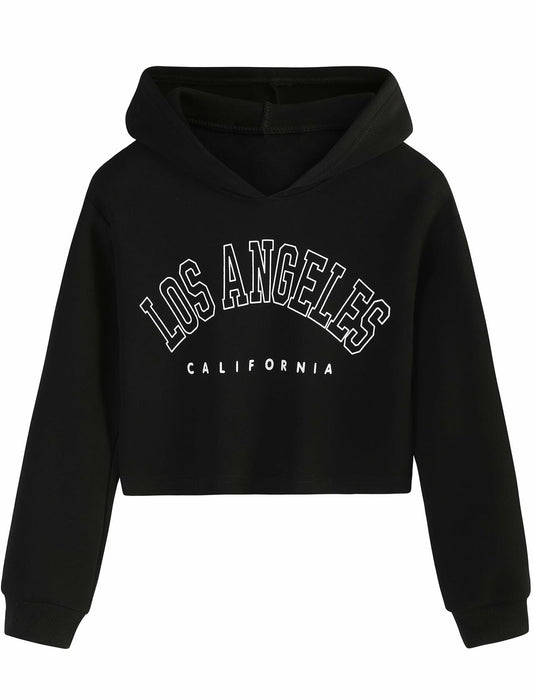 EXARUS Girls Kitty Print Sweatshirt Crew Neck Long Sleeve Khaki Size 12Y