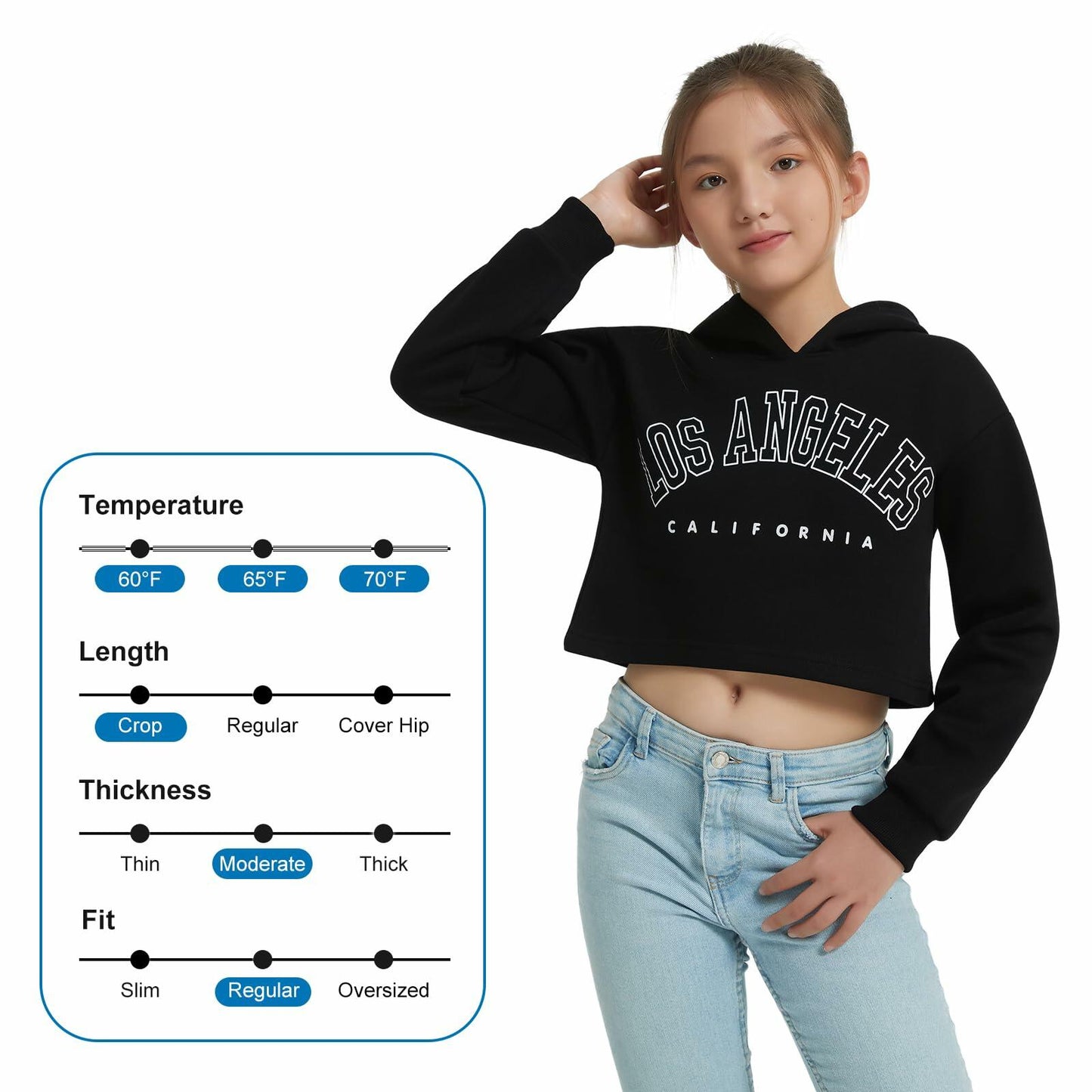 EXARUS Girls Kitty Print Sweatshirt Crew Neck Long Sleeve Khaki Size 12Y