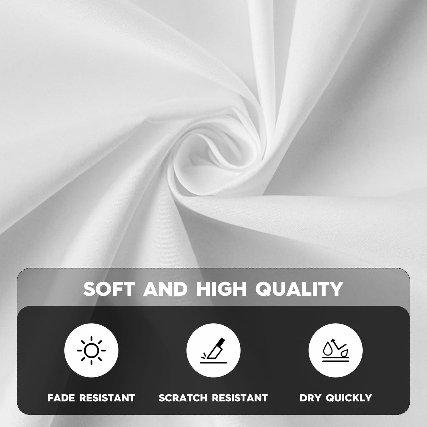 Horaldaily Black 60x84in Rectangular Stain Resistant Polyester Tablecloth