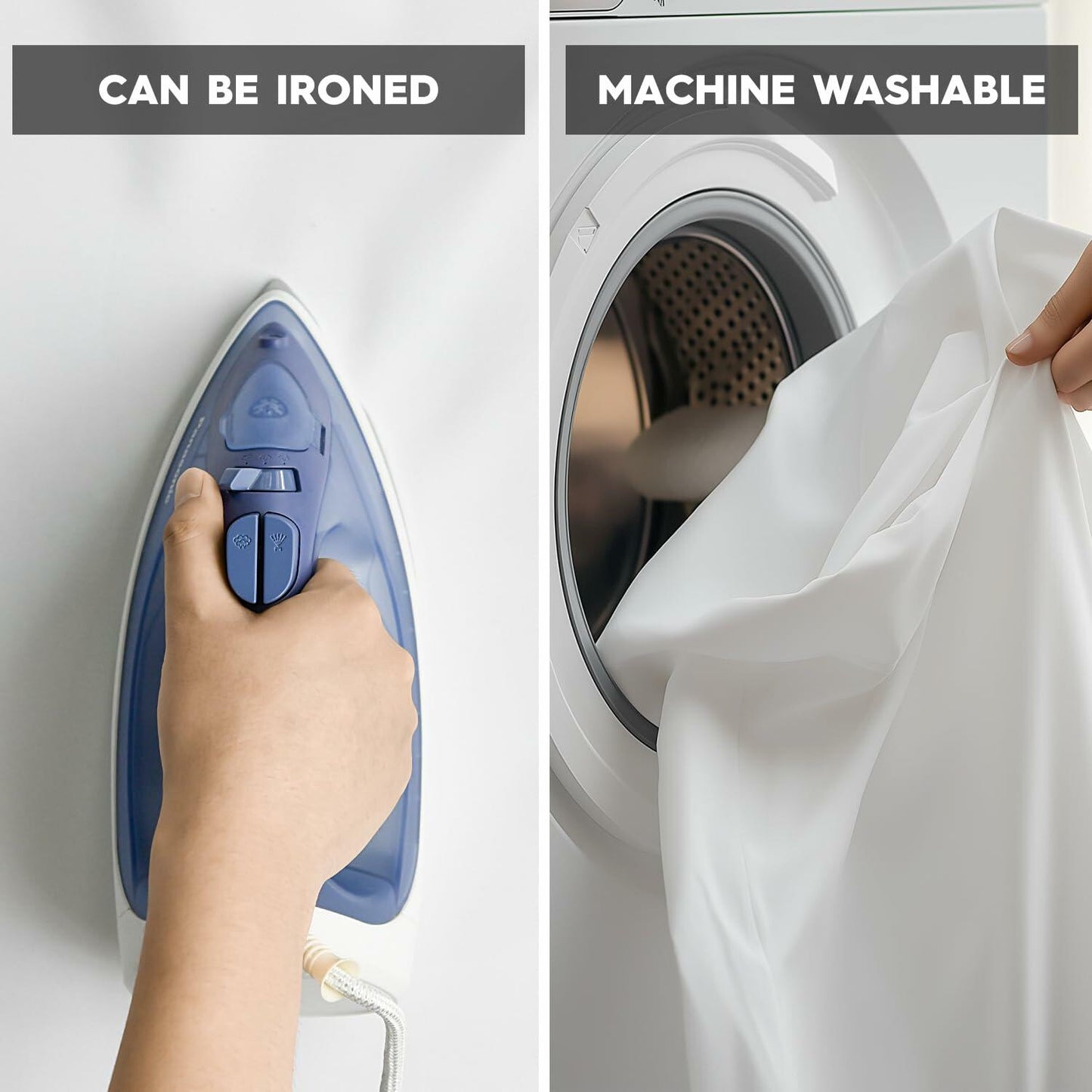 Horaldaily Black 60x84in Rectangular Stain Resistant Polyester Tablecloth