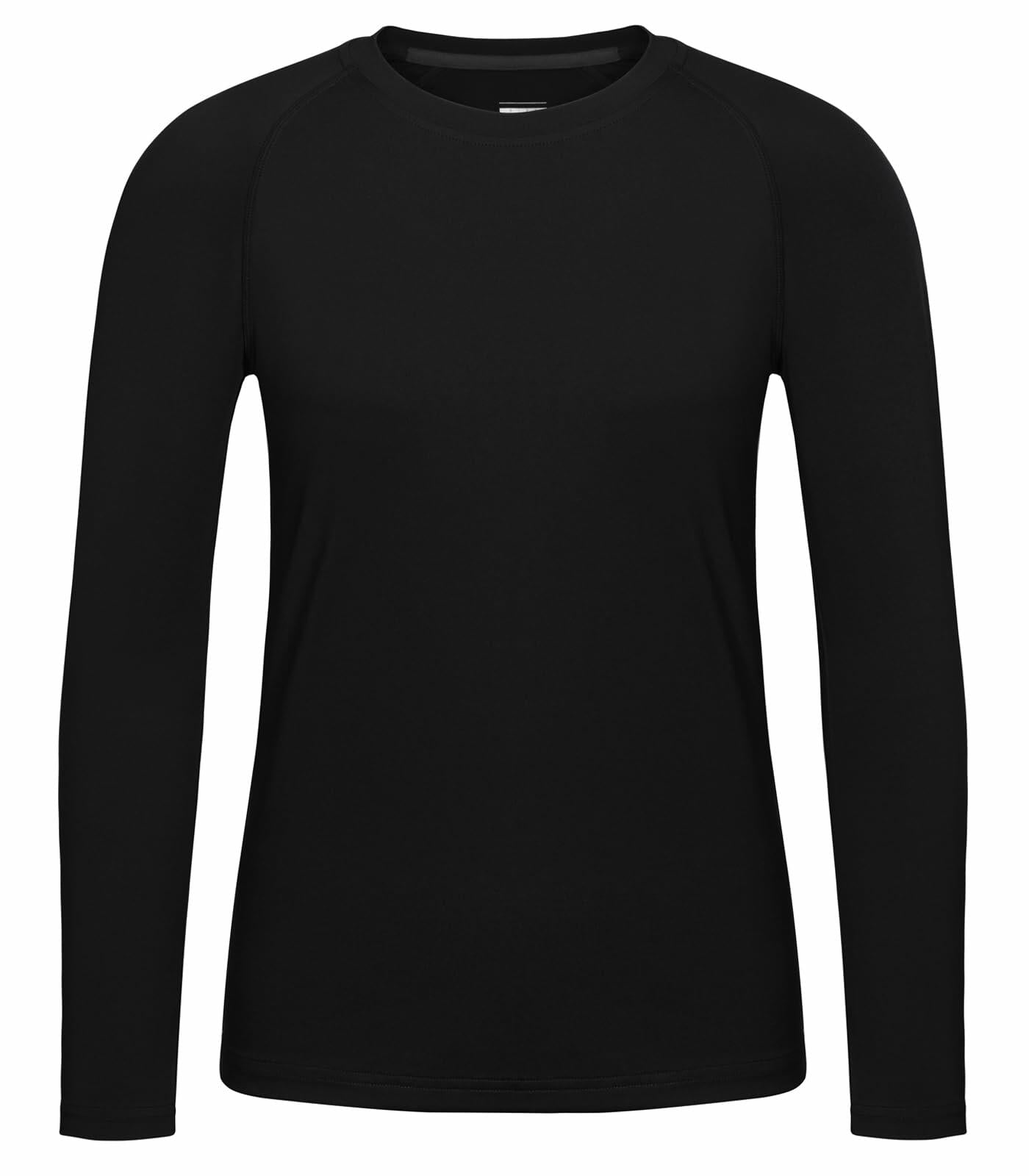 Upocool Youth Boys Compression Long Sleeve Athletic Shirt Black XS Size XS