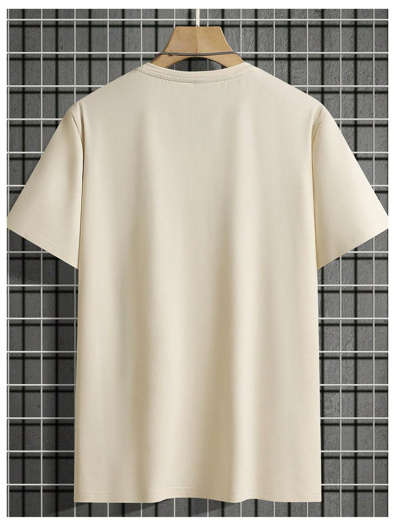 SOLY HUX Men's Graphic Crewneck T-Shirt White Size M