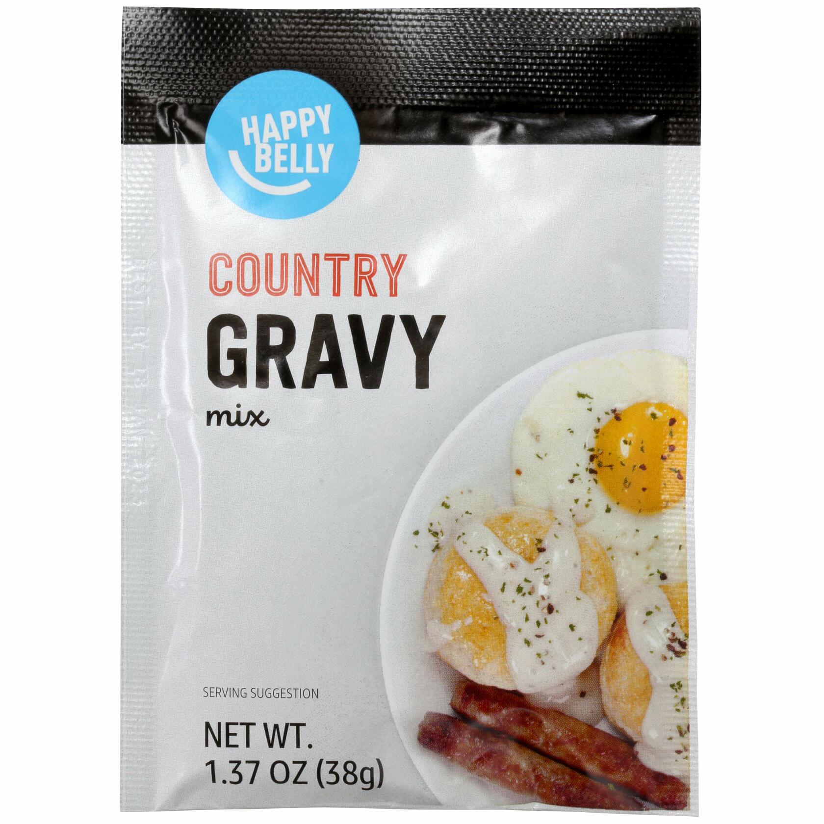 Amazon Happy Belly Country Gravy Mix 1.37oz Pack of 12