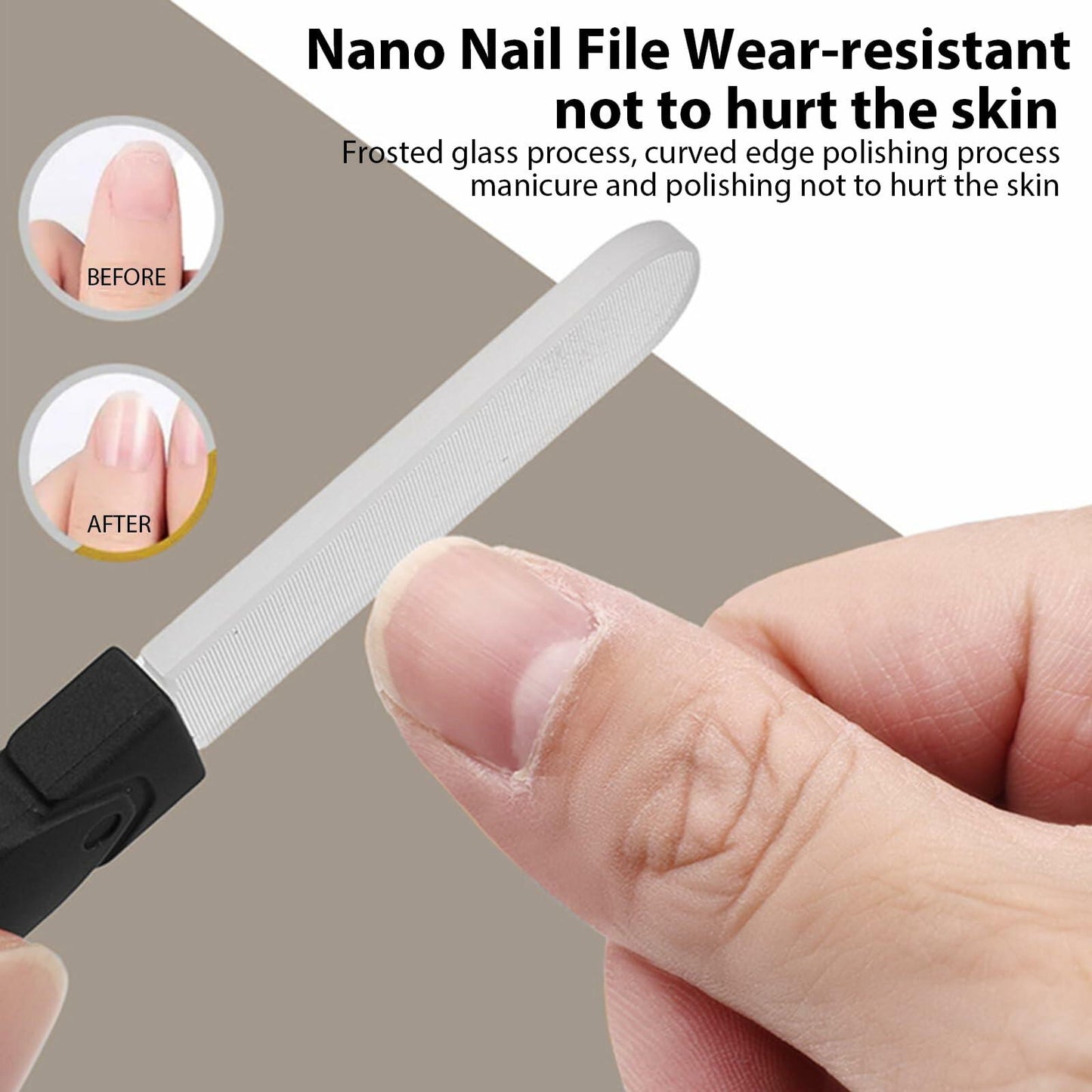 hurifeng 3pc Black Stainless Steel Nail Clippers Set Thick Toenails Wide Jaw