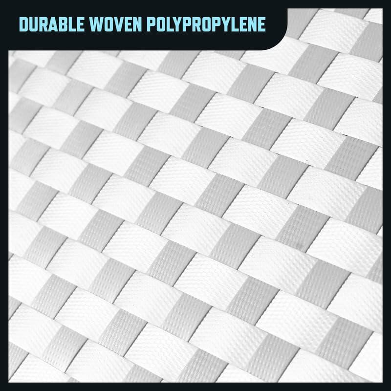 25 Pack White Sandbags 14x26in Heavy Duty with Ties Flood Control 50lb Capacity