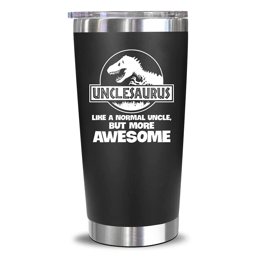NewEleven Uncle Gift 20oz Tumbler from Niece/Nephew Funny Birthday Present