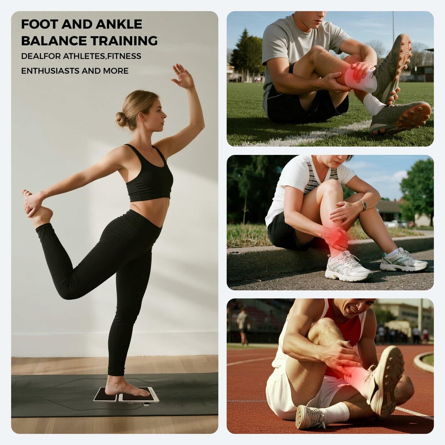 Foot Strengthener & Single Leg Balance Board for Stability and Training