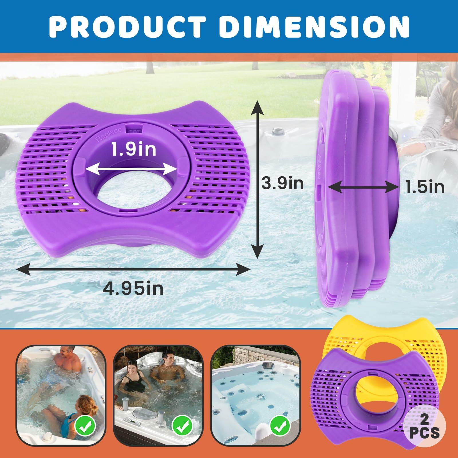 2 Packs Hot Tub Spa Mineral Filter Cartridge for Dimension One Spa Filter