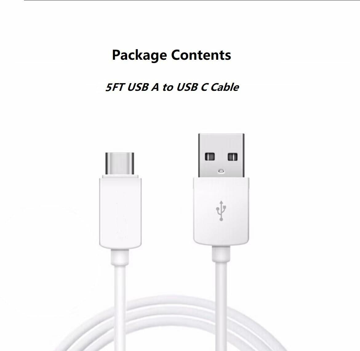 Goffeu 5ft USB-A to USB-C CarPlay Cable for iPhone 17/16/15 and iPad USB-C