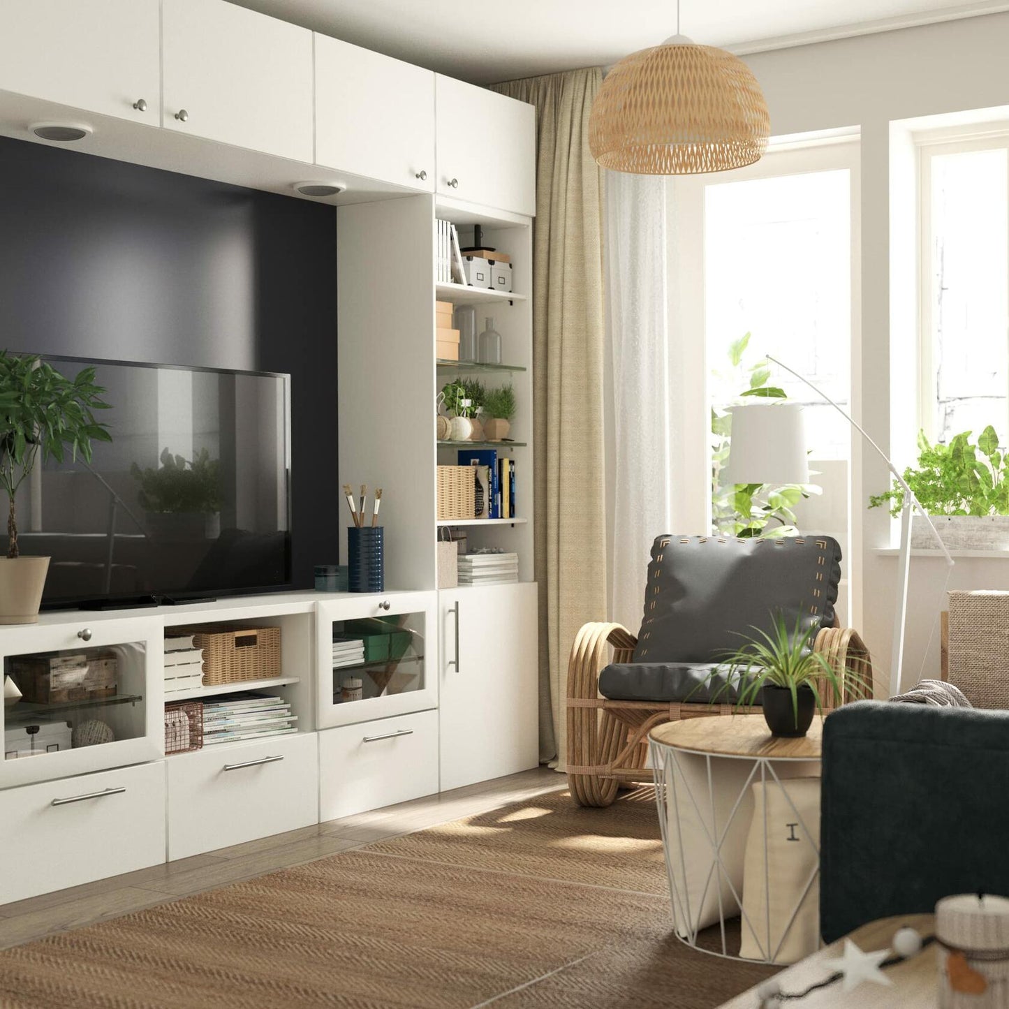 Voraus 10 Pack Cabinet Pulls Polished Chrome 3in (76mm) Drawer Handles