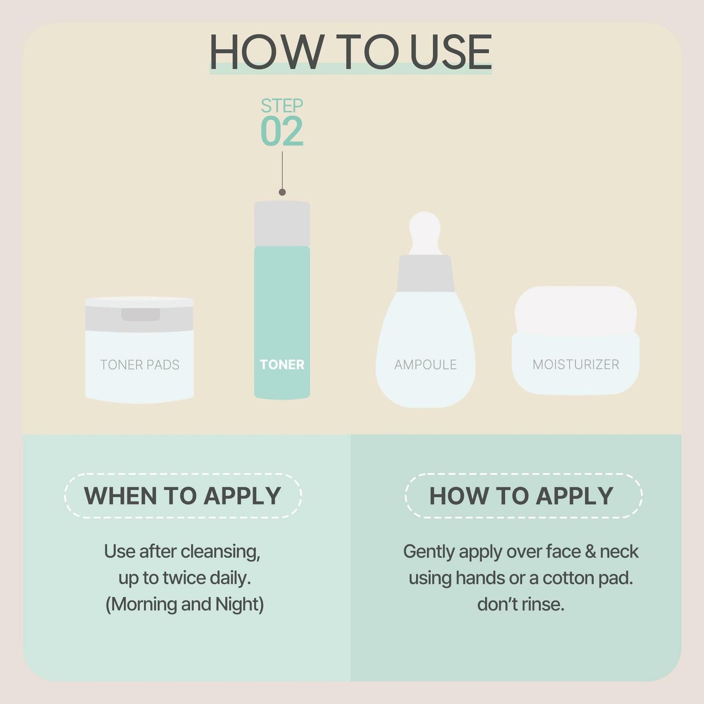 CICA Bakuchiol Cleanse Toner | Korean Skincare 2in1 Toner (120ml/4.05 fl. oz.)