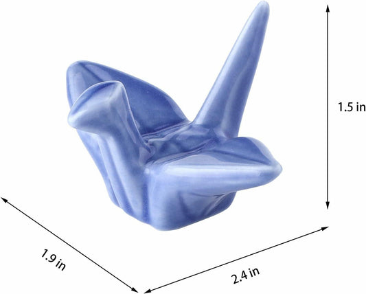 12 Pack Ceramic Chopstick Rest Porcelain Crane Tableware Holders