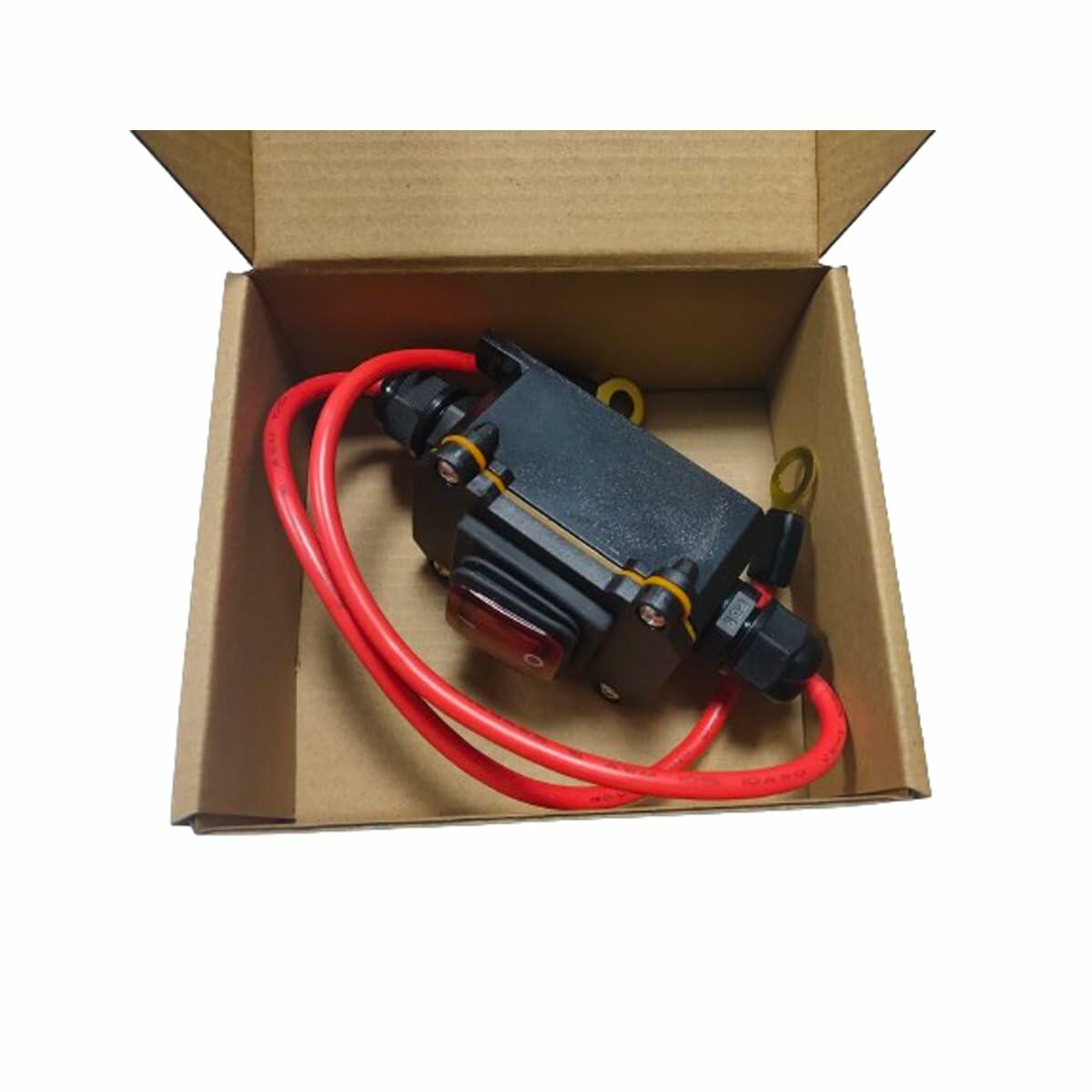 Daohaodeli 16AWG DPST Inline Wire Switch 3-Pin Dual Side On/Off 40cm AC