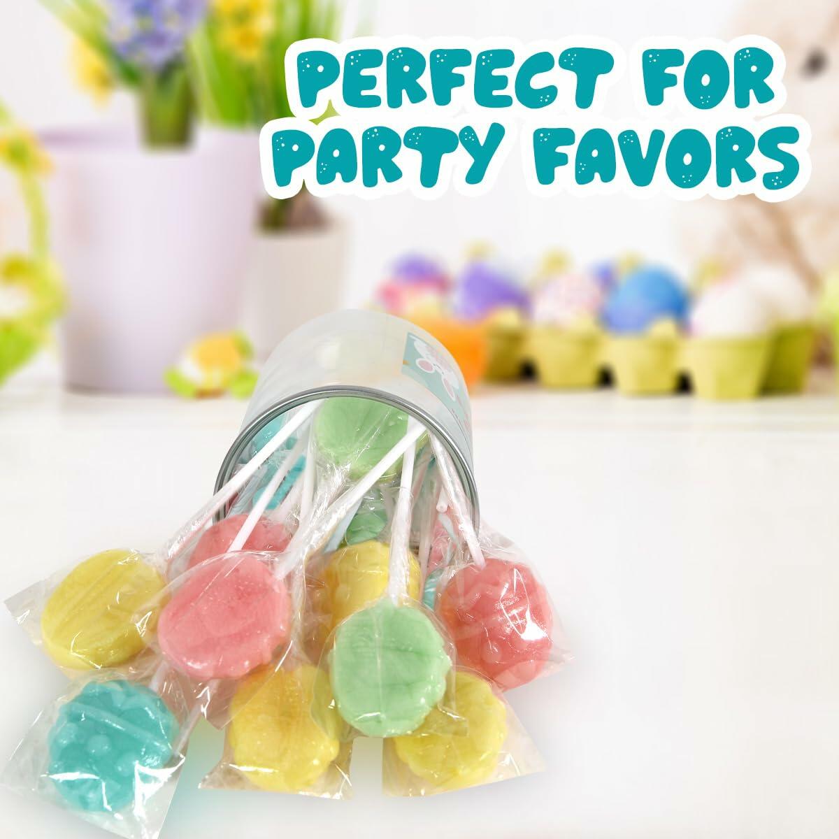 Taboom Egg Shaped Lollipops Easter Candy 16 Count Apple Blueberry Lemon