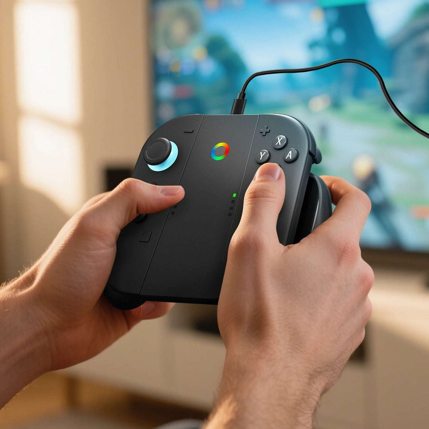 ALAFLY Charging Grip Stand for Nintendo Switch 2 Joy-Con Controller Black