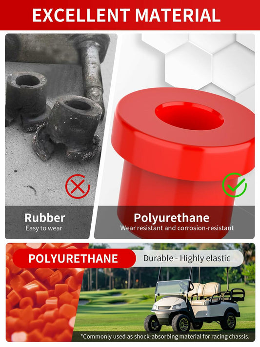 OVAS HOO Club Car Precedent Front Bushing Kit Polyurethane Black 2004-up