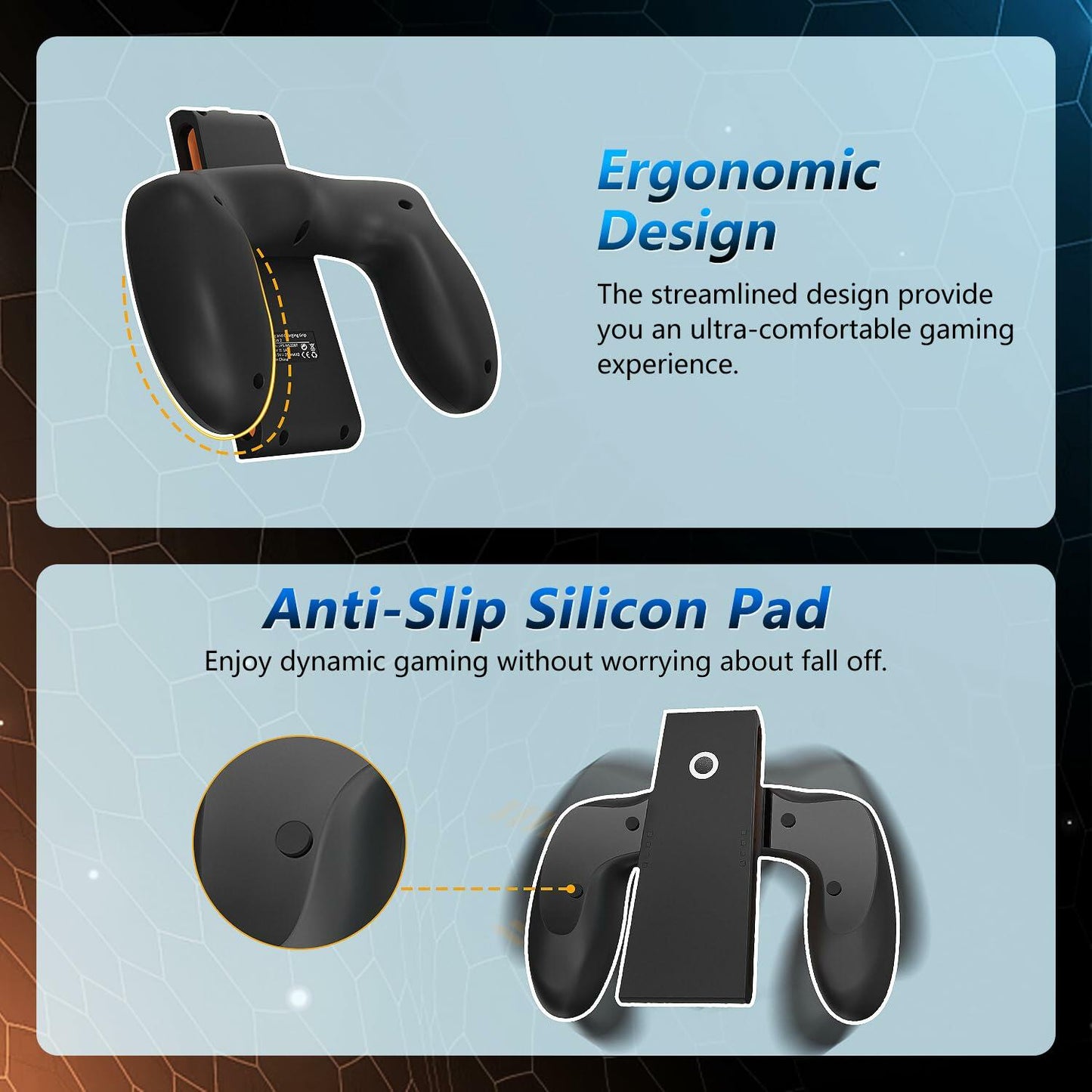 ALAFLY Charging Grip Stand for Nintendo Switch 2 Joy-Con Controller Black