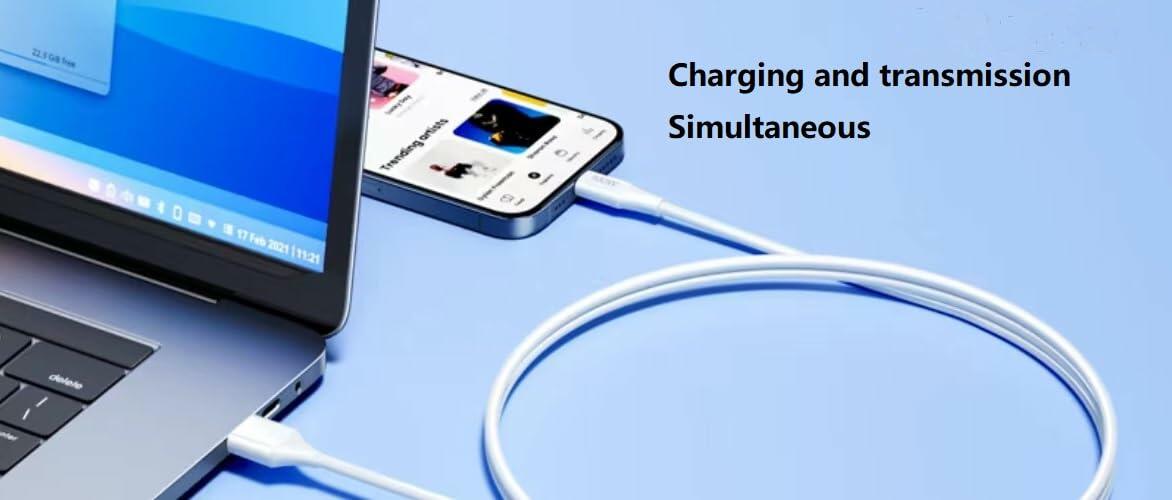 Goffeu 5ft USB-A to USB-C CarPlay Cable for iPhone 17/16/15 and iPad USB-C