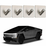 TSTESE 4PCS Stainless Steel Trunk Hooks for Tesla Cybertruck 2024-2025 Silver