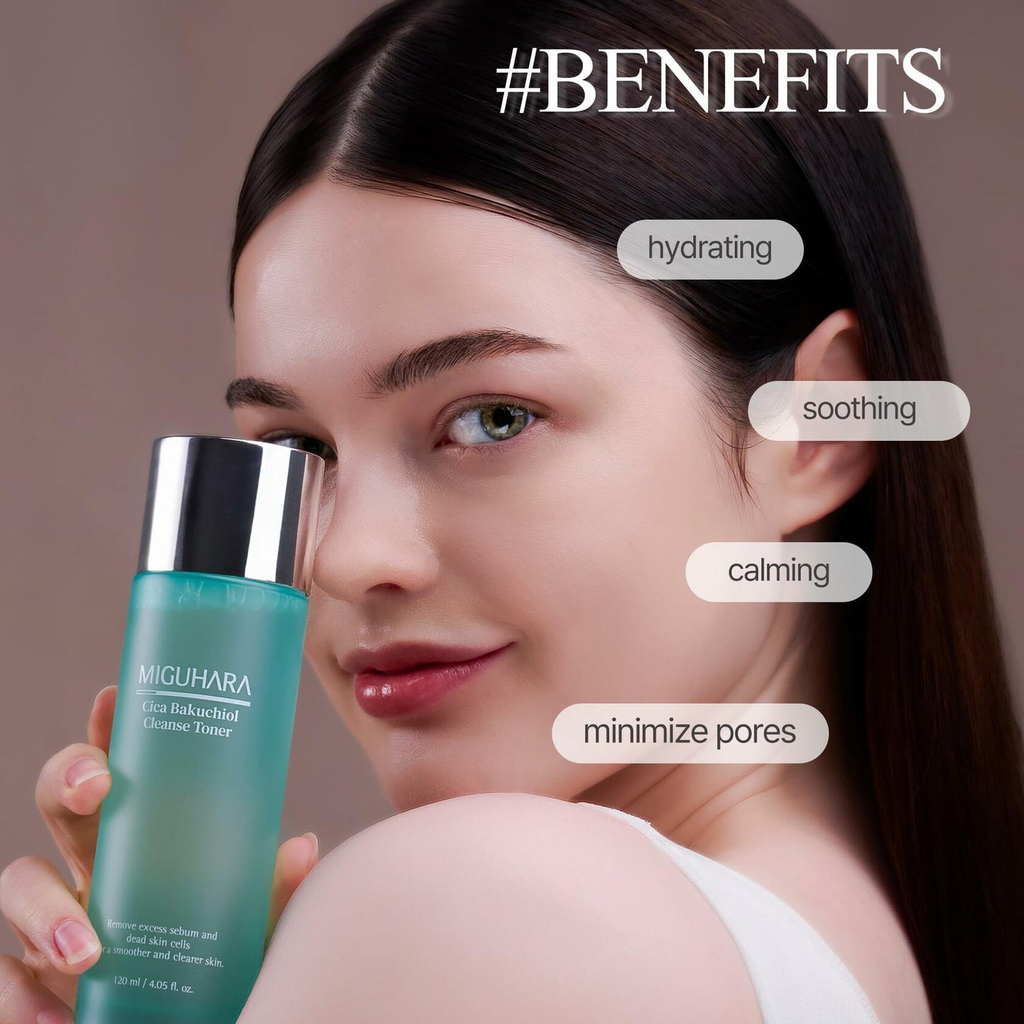 CICA Bakuchiol Cleanse Toner | Korean Skincare 2in1 Toner (120ml/4.05 fl. oz.)