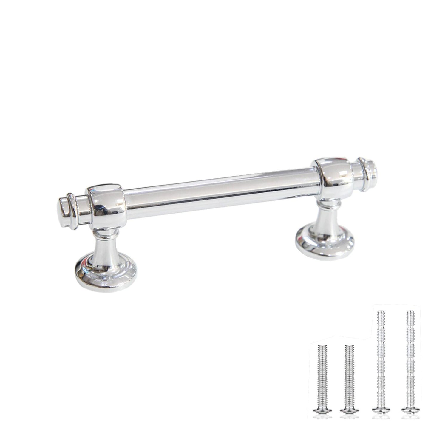 Voraus 10 Pack Cabinet Pulls Polished Chrome 3in (76mm) Drawer Handles