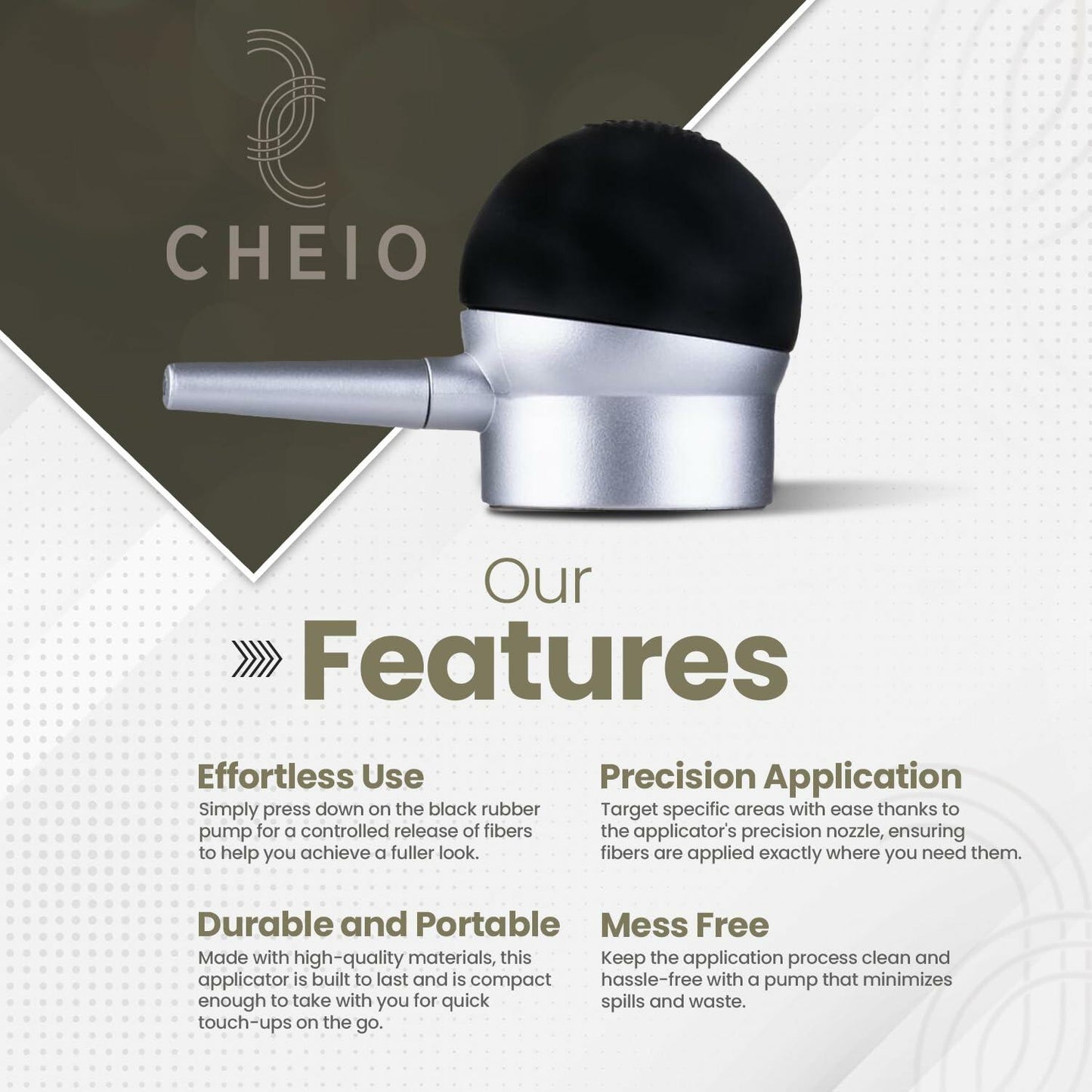 Hair Fiber Spray Pump Applicator