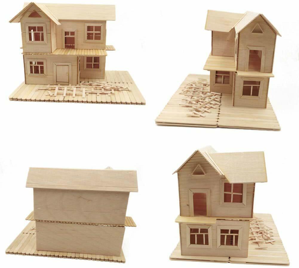 MIUPOO Large Wooden Wax Sticks 100 Pcs Body Hair Removal Waxing Spatula