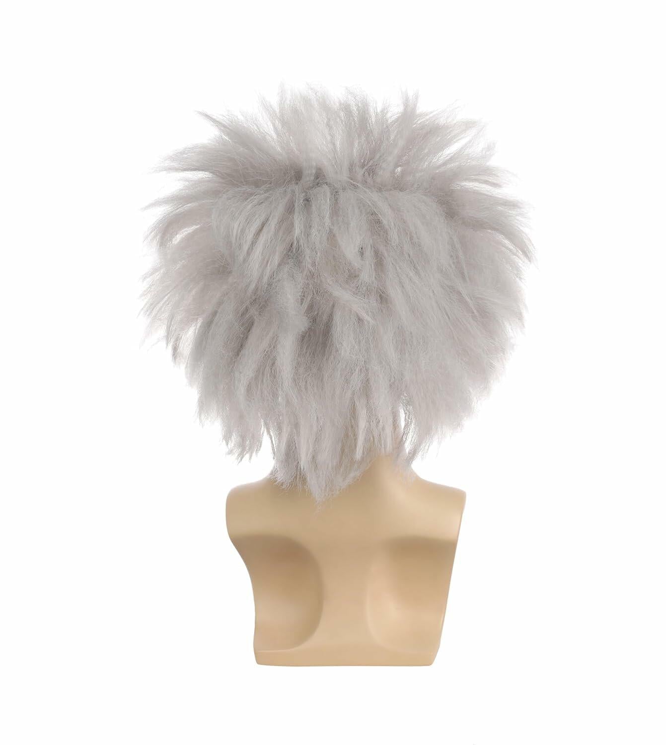 MUPUL Old Man Bald Grey Hair Wig Men Adults Cosplay Halloween Classic Style