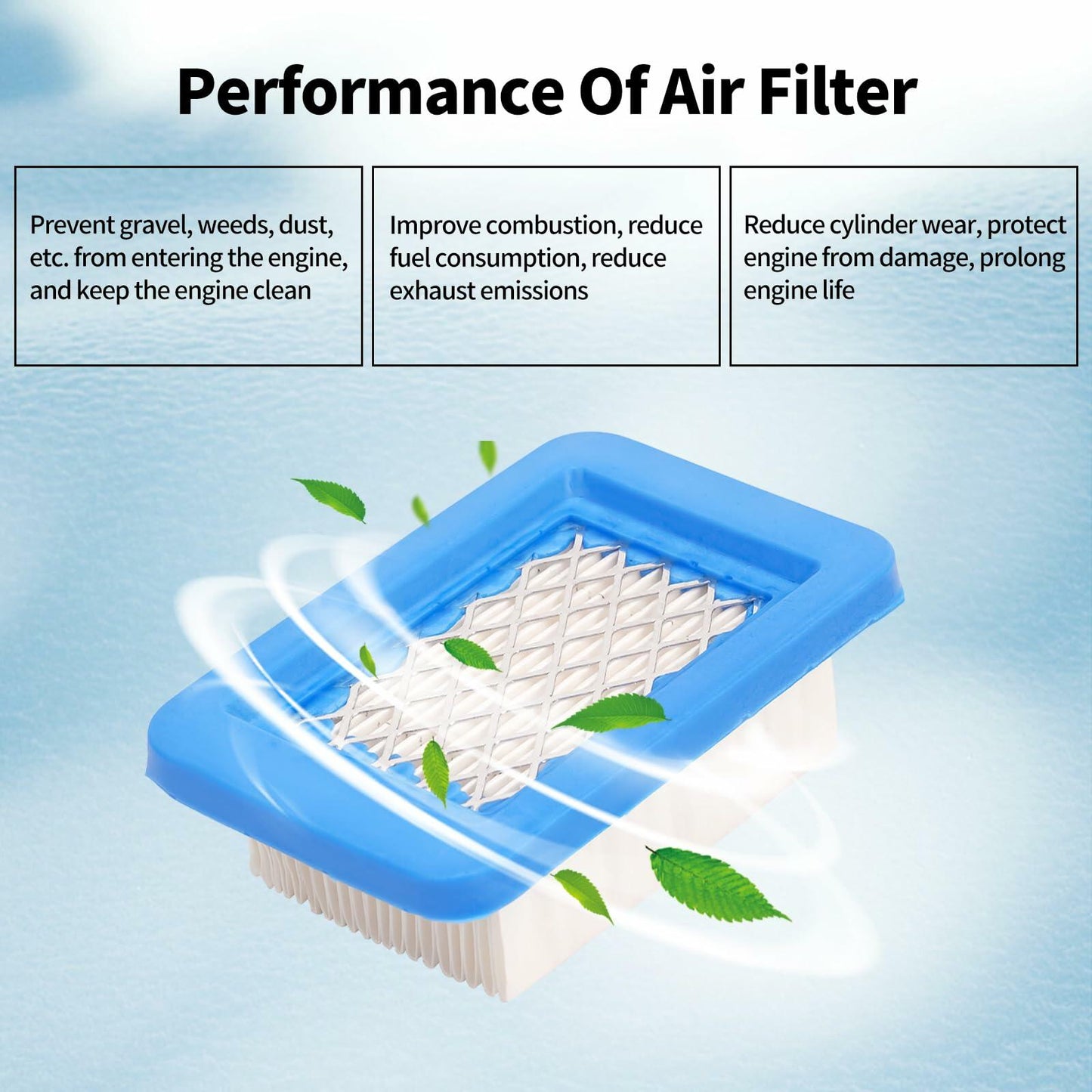 JICHEKU Air Filter A226000032 for Echo PB403 PB413 PB500 PB580 PB650 5PCS