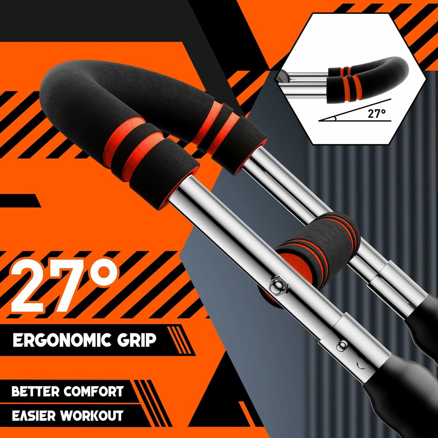 ORAODA Twister Arm Trainer Men Adjustable 3-Level Resistance 60-130 lbs Orange