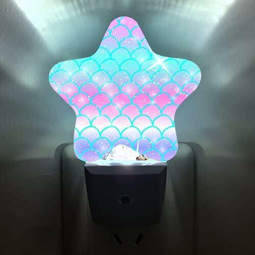 Caifujiqi Night Light Plug-in Dusk to Dawn Sensor White LED Energy Efficient