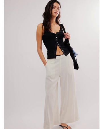 Women's MAOECO Ribbed Tank Top Sleeveless Henley Button Down Slim Fit